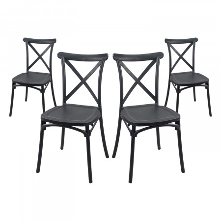 Pack 4 Sillas para Catering Apilables Charlotte 50x44x87.5cm 7house Sillas y Sillones de Exterior 7 Pack 4 Sillas para Catering Apilables Charlotte 50x44x87.5cm 7house Sillas y Sillones de Exterior 7