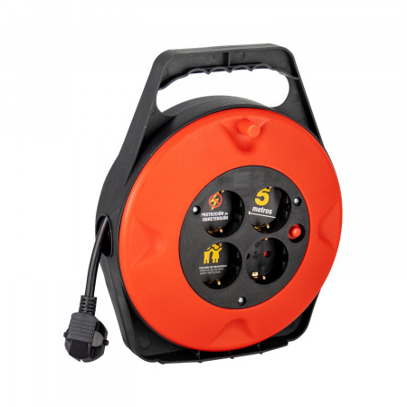 Enrollacables 3X1,5mm 5m 7hSevenOn Elec Bases Múltiples 1