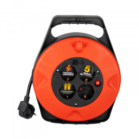 Enrollacables 3X1,5mm 5m 7hSevenOn Elec Bases Múltiples 2