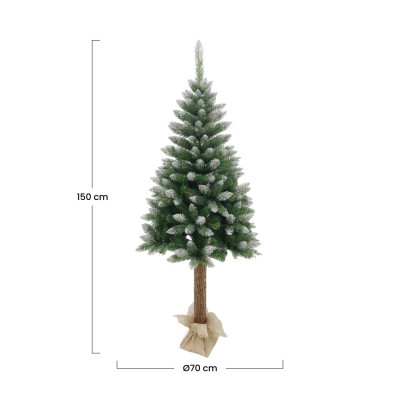 Árbol de Navidad Alpes Verde Nevado 150x70cm Dayron Árboles de Navidad 4
