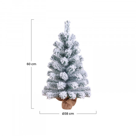 Árbol de Navidad Decorativo Mini Verde Nevado 60x38cm Dayron Árboles de Navidad 4 Árbol de Navidad Decorativo Mini Verde Nevado 60x38cm Dayron Árboles de Navidad 4