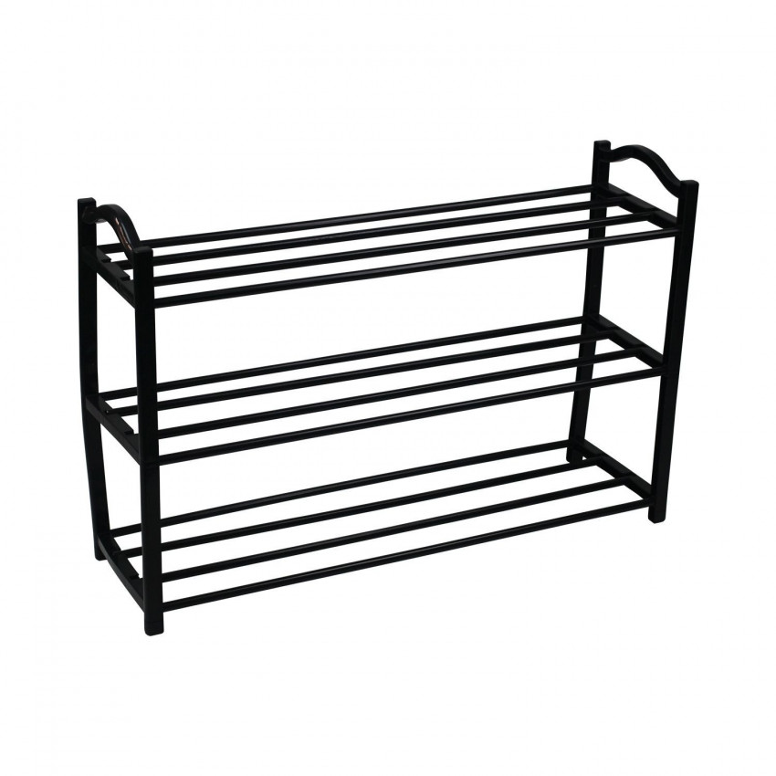 Estantería Zapatero 3 Baldas Zip Negro 62,5x19x44cm Thinia Home Percheros y Zapateros 1 Estantería Zapatero 3 Baldas Zip Negro 62,5x19x44cm Thinia Home Percheros y Zapateros 1