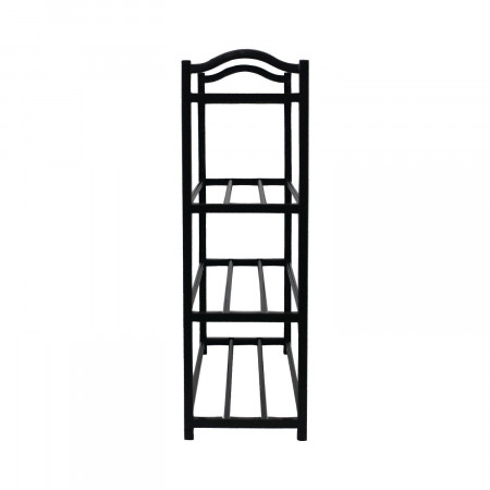 Sapateira 4 Prateleiras Neo Preto 63x20x62cm Thinia Home Cabides e Sapateiras 2