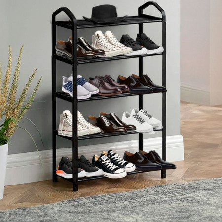 Estantería Zapatero 5 Baldas Sir Negro 63x20x79cm Thinia Home Percheros y Zapateros 6 Estantería Zapatero 5 Baldas Sir Negro 63x20x79cm Thinia Home Percheros y Zapateros 6