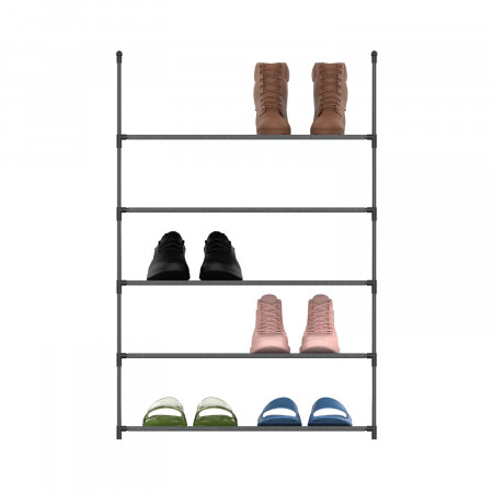Zapatero Metálico Plateado con 5 Baldas 60x30x90cm Thinia Home Percheros y Zapateros 3 Zapatero Metálico Plateado con 5 Baldas 60x30x90cm Thinia Home Percheros y Zapateros 3