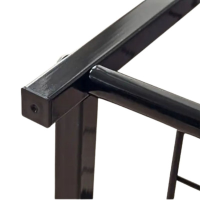 Banco Zapatero Estilo Industrial 3 Baldas Erbu Negro/Marrón 63x30x63cm O91 Mobiliario 5