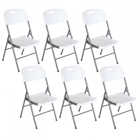 Pack 6 Sillas Plegables con Asa 47x58x87cm 7house Sillas Plegables 1