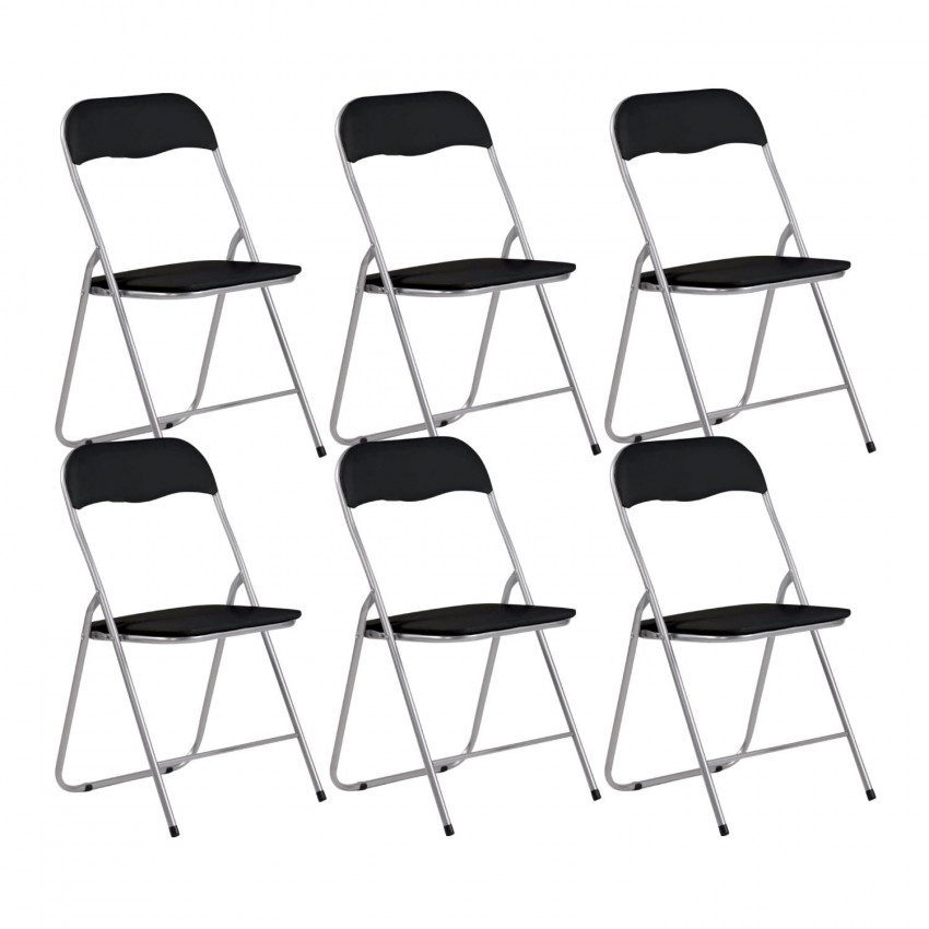 Pack 6 Sillas Plegables Acolchadas Eleonor 44x46x79cm 7house Sillas y Sillones de Exterior 1 Pack 6 Sillas Plegables Acolchadas Eleonor 44x46x79cm 7house Sillas y Sillones de Exterior 1