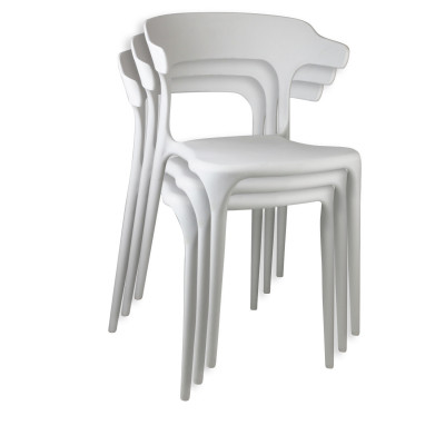 Silla de Exterior Apilable Madonna 74,3x47x47,5cm Thinia Home Sillas y Sillones de Exterior 5