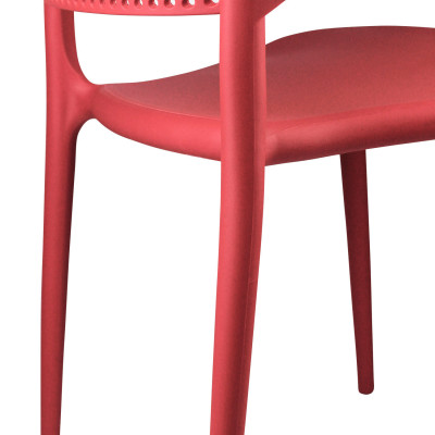 Silla de Exterior Apilable Marilyn 75x47x49,5cm Thinia Home Sillas y Sillones de Exterior 4