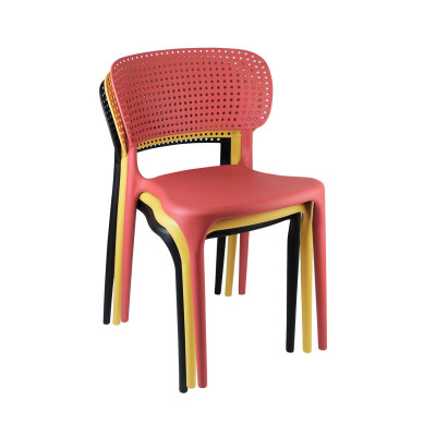 Pack 4 Sillas de Exterior Apilables Marilyn 75x47x49,5cm Thinia Home Sillas y Sillones de Exterior 6