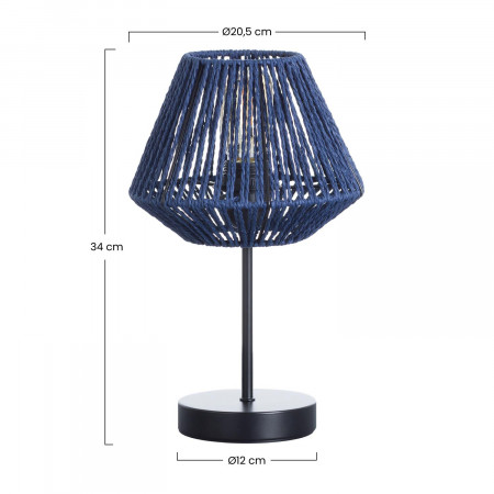 Lámpara de Mesa Xia 20,5x20,5x34cm O91 Lámparas de Mesa 13 Lámpara de Mesa Xia 20,5x20,5x34cm O91 Lámparas de Mesa 13
