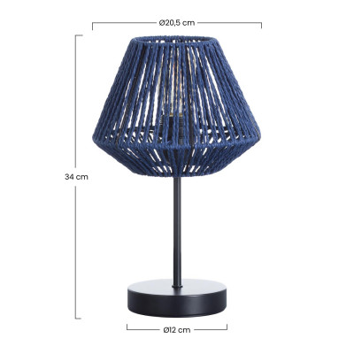Lámpara de Mesa Xia 20,5x20,5x34cm O91 Lámparas de Mesa 13