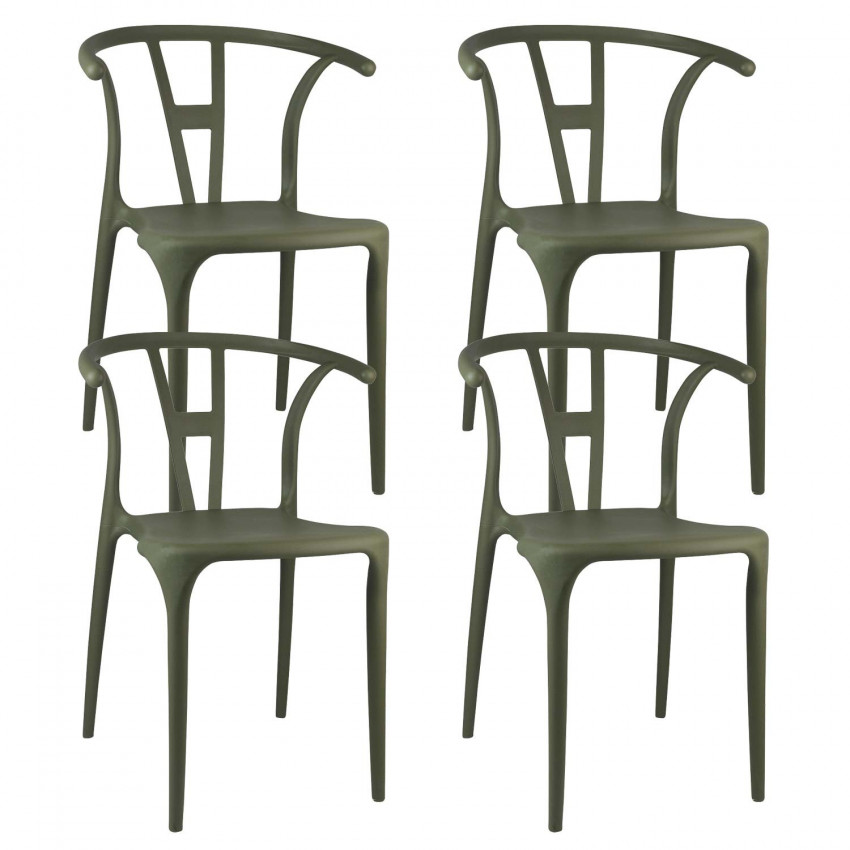 Pack 4 Sillas de Exterior Apilables Scarlett 75x52x49,5cm Thinia Home Sillas y Sillones de Exterior 1 Pack 4 Sillas de Exterior Apilables Scarlett 75x52x49,5cm Thinia Home Sillas y Sillones de Exterior 1