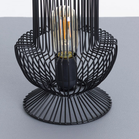 Lámpara de Mesa Yan Negro Ø17.5x33cm O91 Lámparas de Mesa 3 Lámpara de Mesa Yan Negro Ø17.5x33cm O91 Lámparas de Mesa 3