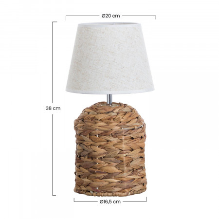 Lámpara de Mesa Maylin Natural 20x20x38cm O91 Lámparas de Mesa 6 Lámpara de Mesa Maylin Natural 20x20x38cm O91 Lámparas de Mesa 6