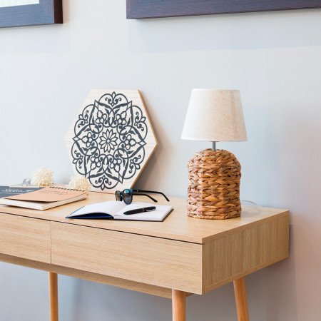 Lámpara de Mesa Maylin Natural 20x20x38cm O91 Lámparas de Mesa 7 Lámpara de Mesa Maylin Natural 20x20x38cm O91 Lámparas de Mesa 7