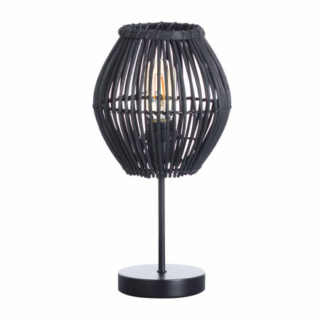 Lámpara de Mesa Kyon Negro 19,5x19,5x38cm O91 Lámparas de Mesa 1