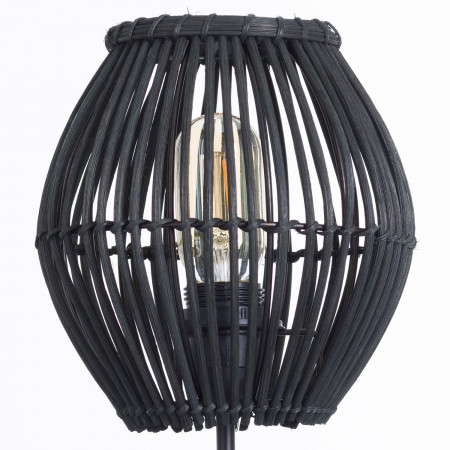 Lámpara de Mesa Kyon Negro 19,5x19,5x38cm O91 Lámparas de Mesa 2 Lámpara de Mesa Kyon Negro 19,5x19,5x38cm O91 Lámparas de Mesa 2