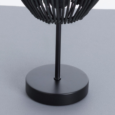 Lámpara de Mesa Kyon Negro 19,5x19,5x38cm O91 Lámparas de Mesa 3 Lámpara de Mesa Kyon Negro 19,5x19,5x38cm O91 Lámparas de Mesa 3