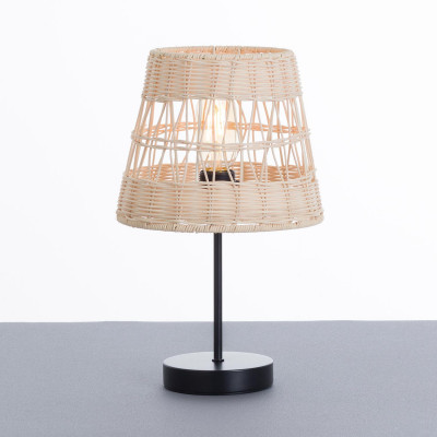 Lámpara de Mesa Yuga Natural 22,5x22,5x37cm O91 Lámparas de Mesa 2
