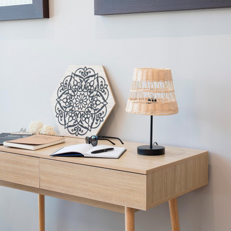 Lámpara de Mesa Yuga Natural 22,5x22,5x37cm O91 Lámparas de Mesa 7 Lámpara de Mesa Yuga Natural 22,5x22,5x37cm O91 Lámparas de Mesa 7