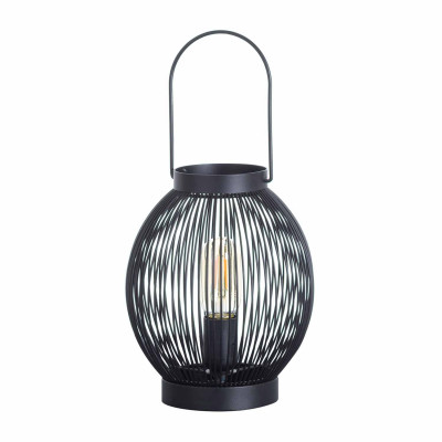 Lámpara de Mesa Kai Negro 20x20x24,5cm O91 Lámparas de Mesa 1