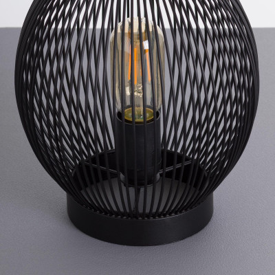 Lámpara de Mesa Kai Negro 20x20x24,5cm O91 Lámparas de Mesa 3
