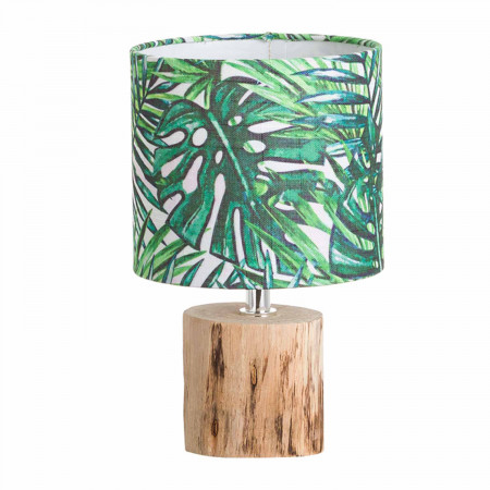 Lámpara de Mesa Natural/Verde Riviera 16,5x16,5x27,3cm O91 Lámparas de Mesa 1