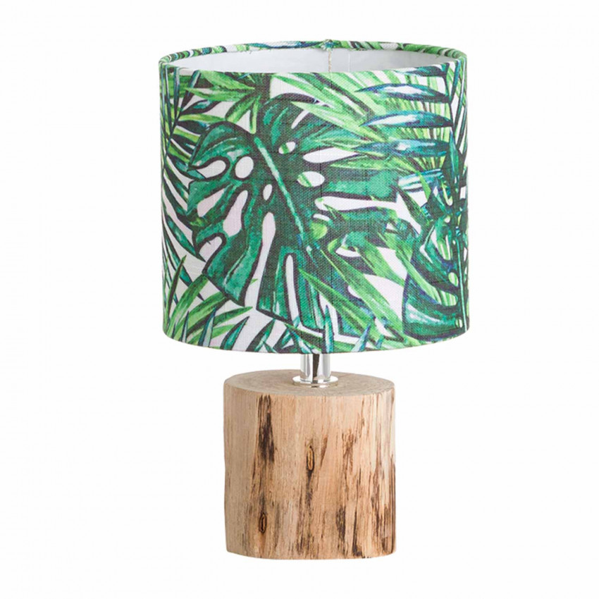 Lámpara de Mesa Natural/Verde Riviera 16,5x16,5x27,3cm O91 Lámparas de Mesa 1 Lámpara de Mesa Natural/Verde Riviera 16,5x16,5x27,3cm O91 Lámparas de Mesa 1