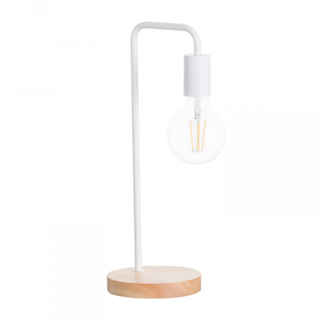 Lámpara de Mesa Natural Novo White 15x15x43cm O91 Lámparas de Mesa 1