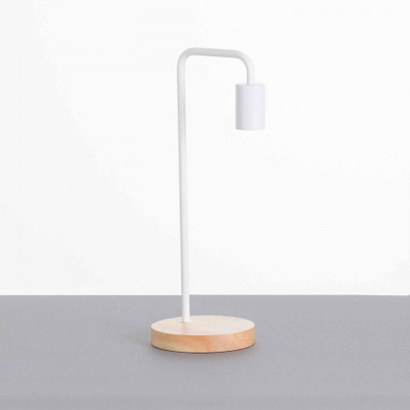 Lámpara de Mesa Natural Novo White 15x15x43cm O91 Lámparas de Mesa 4 Lámpara de Mesa Natural Novo White 15x15x43cm O91 Lámparas de Mesa 4