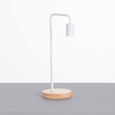 Lámpara de Mesa Natural Novo White 15x15x43cm O91 Lámparas de Mesa 4