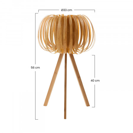 Lámpara de Mesa Kusuma Crema 33x56cm O91 Lámparas de Mesa 4 Lámpara de Mesa Kusuma Crema 33x56cm O91 Lámparas de Mesa 4