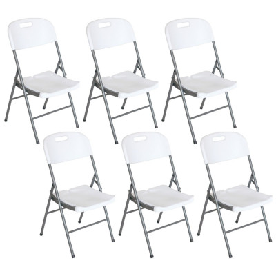 Pack 6 Sillas Plegables con Asa 47x58x87cm Thinia Home Sillas Plegables 1