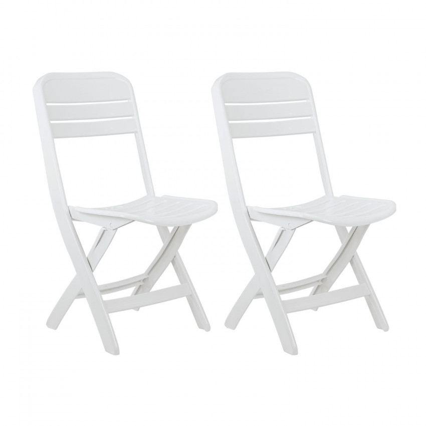 Pack 2 Sillas Plegables Bliss Blancas 52x40x82cm Thinia Home Sillas y Sillones de Exterior 1 Pack 2 Sillas Plegables Bliss Blancas 52x40x82cm Thinia Home Sillas y Sillones de Exterior 1