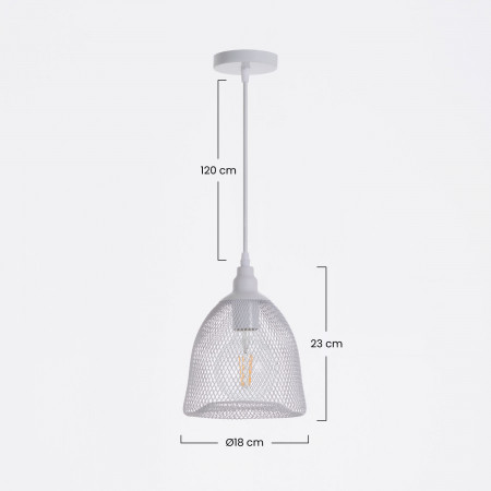 Lámpara de Techo Radom Blanco 18x18x23cm O91 Lámparas de Techo 6 Lámpara de Techo Radom Blanco 18x18x23cm O91 Lámparas de Techo 6