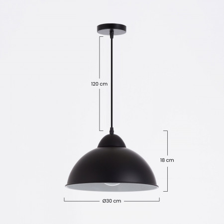 Lámpara de Techo Mielec Negro 30x30x18cm O91 Lámparas de Techo 6 Lámpara de Techo Mielec Negro 30x30x18cm O91 Lámparas de Techo 6