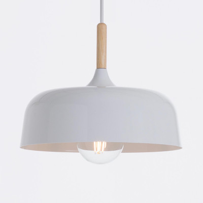 Lámpara de Techo Pulawi Natural/Blanco 32x32x25cm O91 Lámparas de Techo 2
