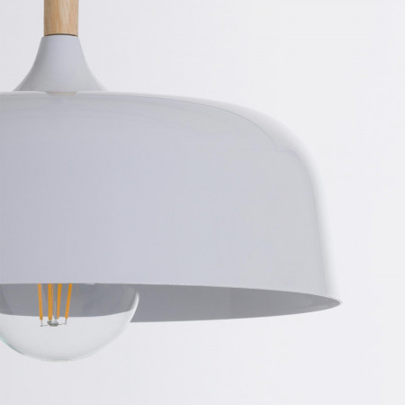 Lámpara de Techo Pulawi Natural/Blanco 32x32x25cm O91 Lámparas de Techo 3 Lámpara de Techo Pulawi Natural/Blanco 32x32x25cm O91 Lámparas de Techo 3