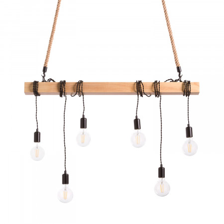Lámpara de Techo Kielce Natural/Negro 100x3x10cm O91 Lámparas de Techo 1