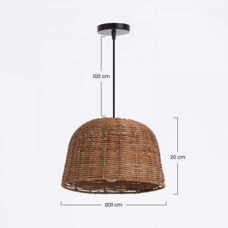 Lámpara de Techo Suong Natural 31x31x20cm O91 Lámparas de Techo 6 Lámpara de Techo Suong Natural 31x31x20cm O91 Lámparas de Techo 6