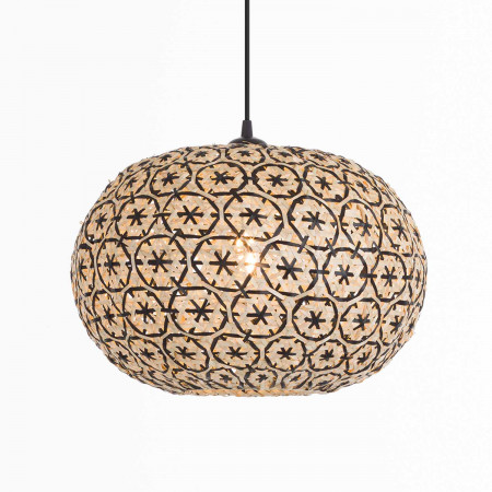 Lámpara de Techo Bay Natural/Negro 40x40x25cm O91 Lámparas de Techo 2 Lámpara de Techo Bay Natural/Negro 40x40x25cm O91 Lámparas de Techo 2