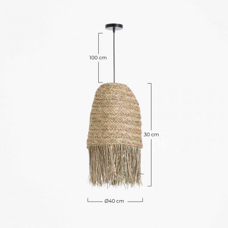 Lámpara de Techo Kam Natural 30x30x40cm O91 Lámparas de Techo 7 Lámpara de Techo Kam Natural 30x30x40cm O91 Lámparas de Techo 7