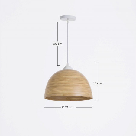Lámpara de Techo Hoang Natural 30x30x18cm O91 Lámparas de Techo 7 Lámpara de Techo Hoang Natural 30x30x18cm O91 Lámparas de Techo 7