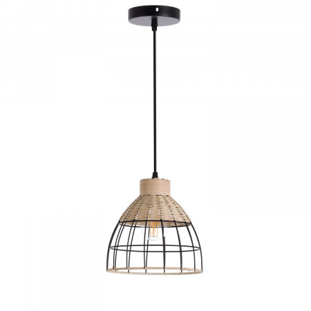 Lámpara de Techo Fei Natural/Negro 22x22x21cm O91 Lámparas de Techo 1