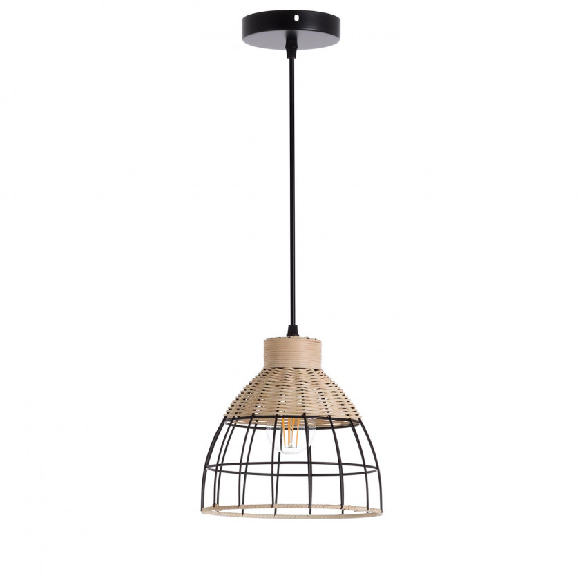 Lámpara de Techo Fei Natural/Negro 22x22x21cm O91 Lámparas de Techo 1 Lámpara de Techo Fei Natural/Negro 22x22x21cm O91 Lámparas de Techo 1