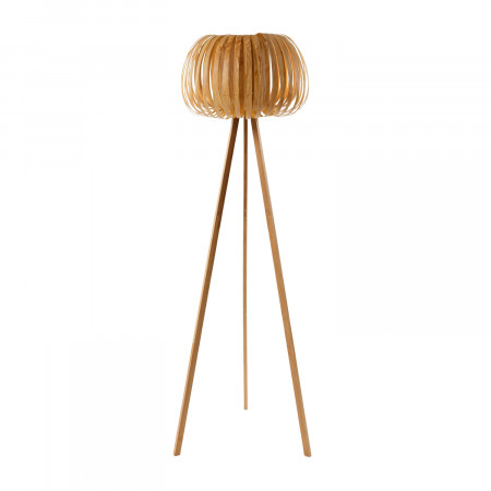 Lámpara de Pie Kusuma Crema 45x150cm O91 Lámparas de Pie 1