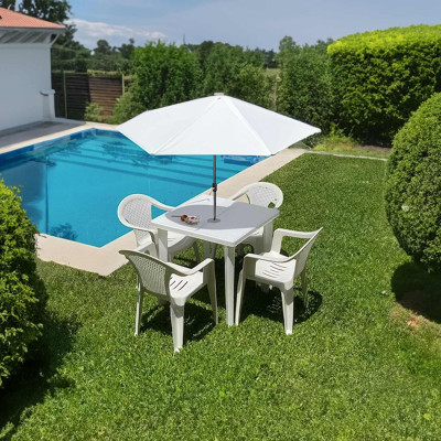 Mesa de Resina Cuadrada Elegia 79x79x72cm 7house Mesas de Jardín 8