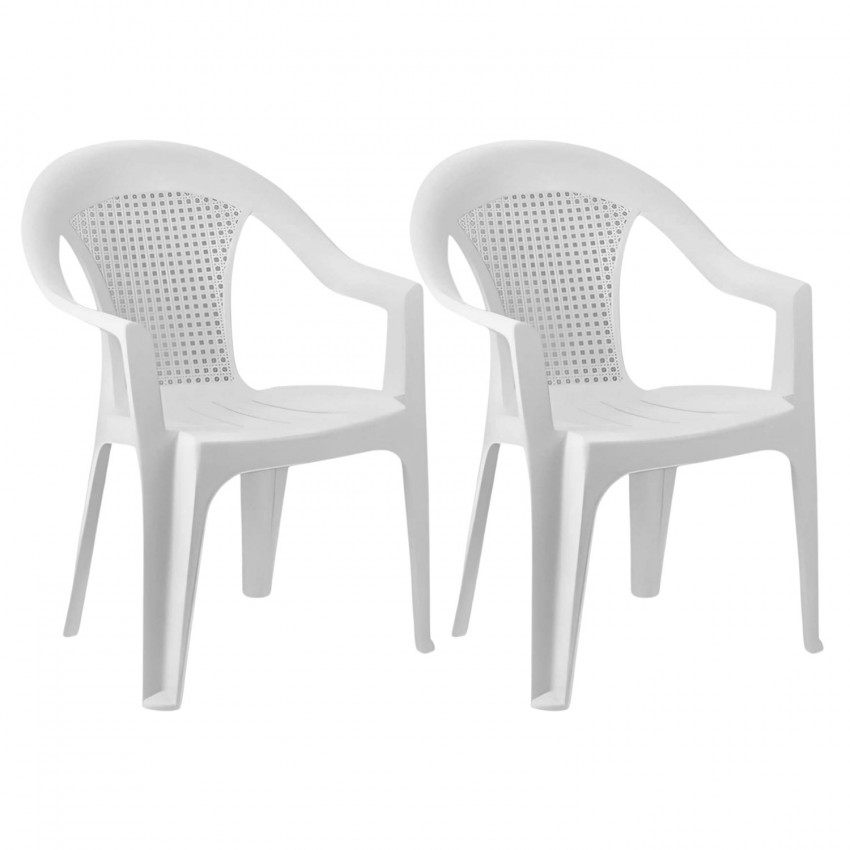 Pack 2 Sillas con Reposabrazos Stack 56x75x79cm 7house Sillas Plegables 1 Pack 2 Sillas con Reposabrazos Stack 56x75x79cm 7house Sillas Plegables 1